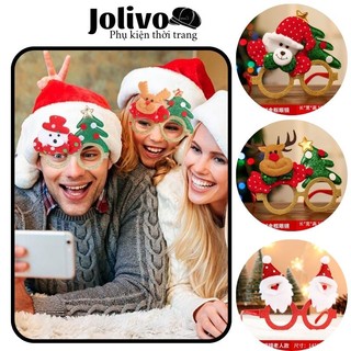 Kính mắt noel giáng sinh tuần lộc người tuyết siêu đáng yêu quà tặng ngộ nghĩnh cho bạn nữ jolivo