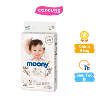 Tã dán Moony Natural size M 46 miếng