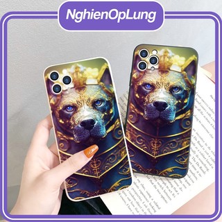 Ốp iphone ốp lưng iphone viền vuông bảo vệ camera 12 con giáp may mắn Con Tuất dành cho IP6 đến IP14promax - li301