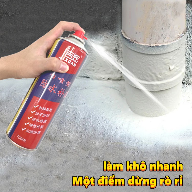 Bình Xịt Chống Thấm Đa Năng Giúp Chống Thấm Tường,Trần, Mái Nhà, Sân Thượng