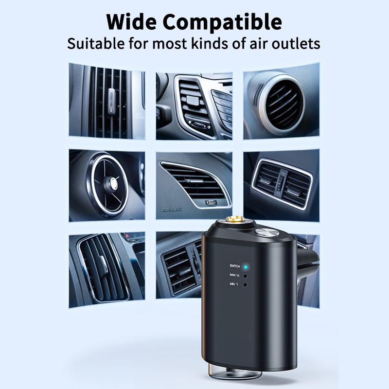 Máy Khuếch Tán Tinh Dầu Khuếch Tán Hương Thơm Thông Minh Không Dây Sạc USB Cho Xe Hơi