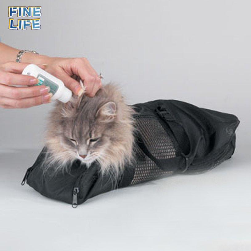 Cat Restraint Bags Nail Trim Grooming Bathing Muzzle Examining Pet Supply
