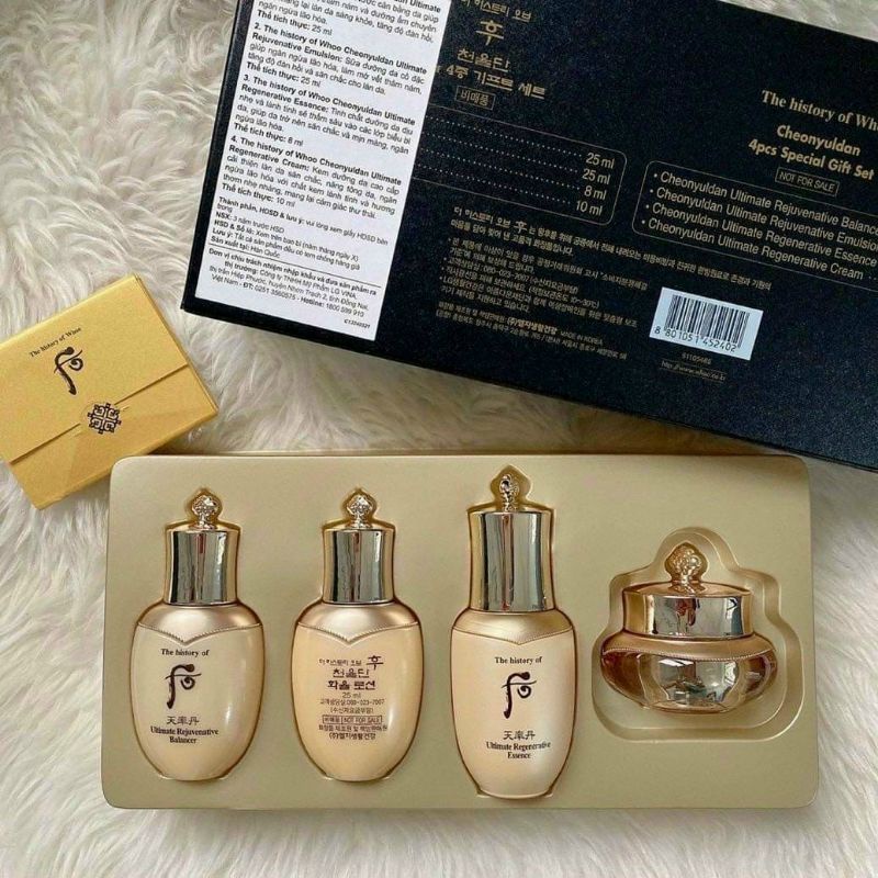 Set tái sinh cho da sáng mịn, săn chắc Whoo Whoo Ultimate Rejuvenating/Ohui nhập khẩu chính hãng