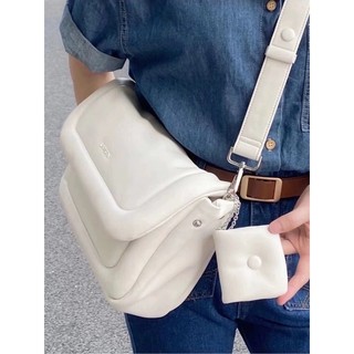 Túi đeo chéo/đeo vai da phao basic phong cách hàn quốc