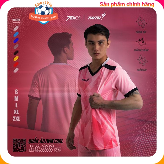 Bộ quần áo iWin Cool A07 dùng trong bóng đá và thể thao khác, chính hãng cao cấp, bền đẹp thoáng mát, giá sỉ (8 màu)