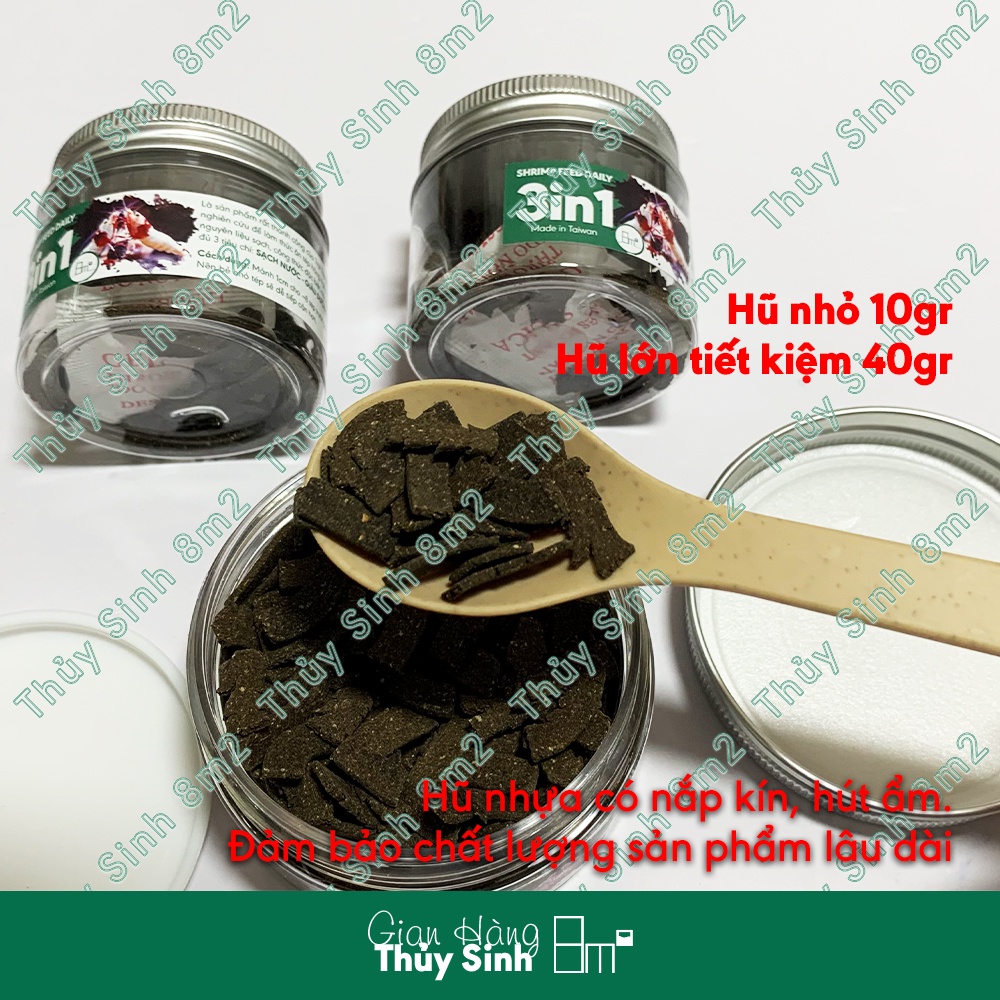 Thức Ăn Tép Cảnh Shrimp Feed Daily 3in1 | Nhập Khẩu Trại Tép Đài | 8m2