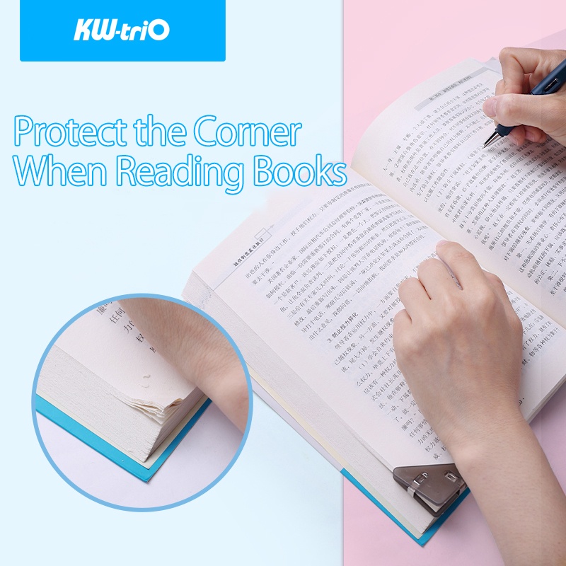 Set 5 Kẹp Giấy Hình Tam Giác Nhiều Màu Dễ Thương Dùng Kẹp Sách DIY