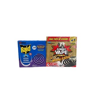 Nhang trừ muỗi jumbo 222g raid 12g