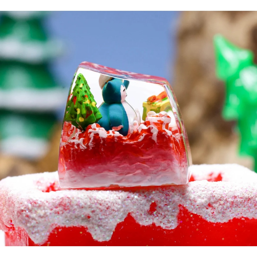 Keycap Snorlax giáng sinh, Nút bàn phím giáng sinh Pokemon phù hợp cho bàn phím cơ