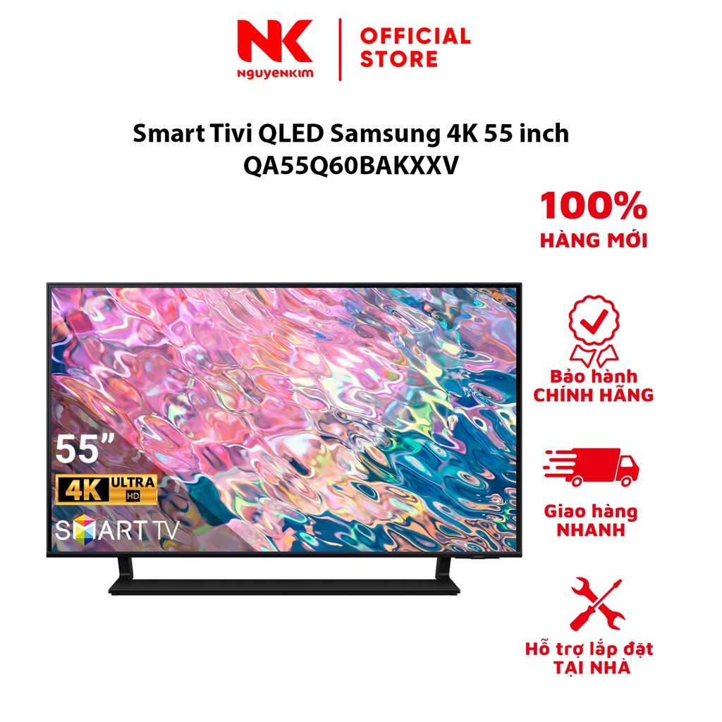 Smart Tivi QLED Samsung 4K 55 inch QA55Q60BAKXXV