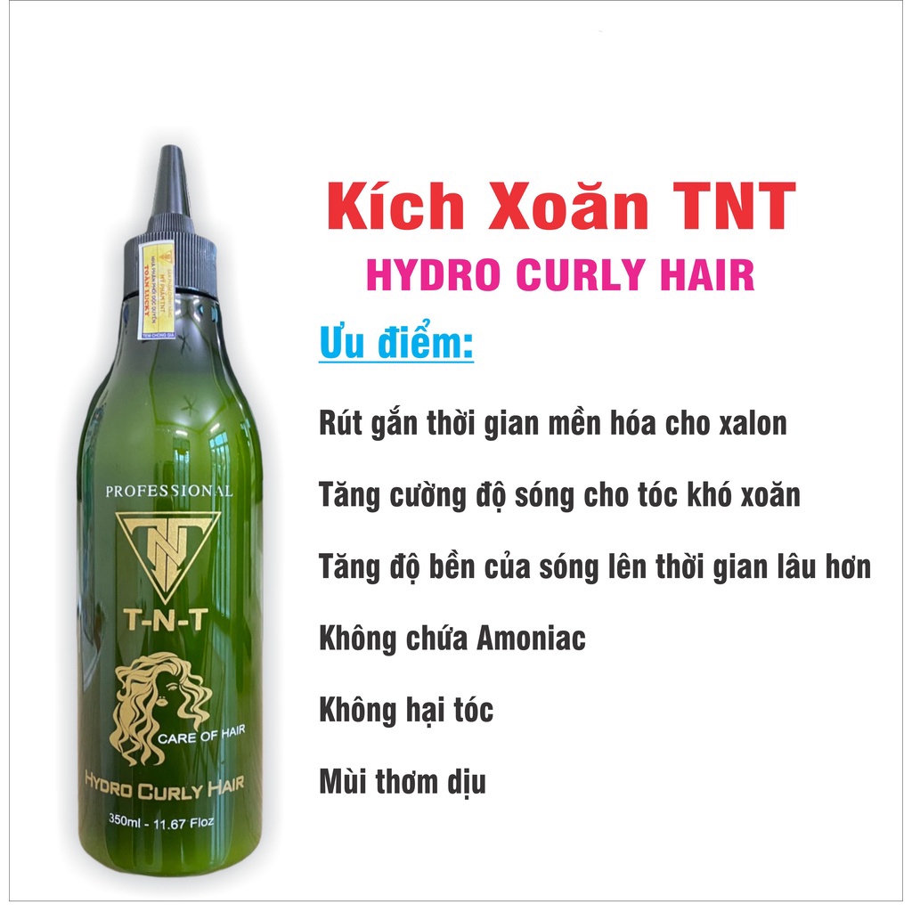 Thuốc kích xoăn TNT, kích xoăn tóc Hydro Curly Hair , thuốc làm xoăn tóc đơn giản, chính hãng công TNT_Camy shop68