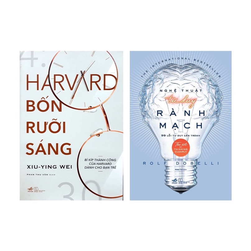 Sách Combo Nghệ Thuật Tư Duy Rành Mạch và Harvard Bốn Rưỡi Sáng