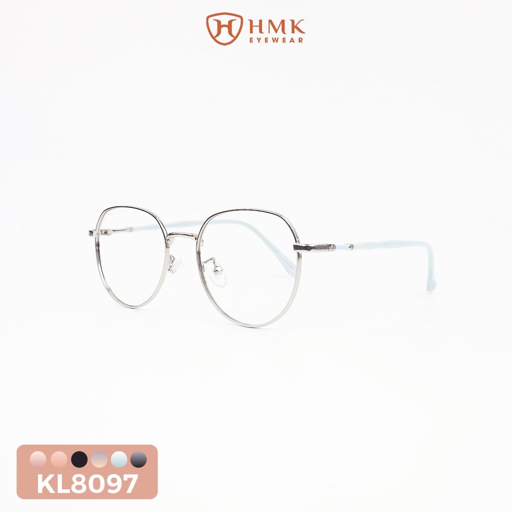 GỌNG KÍNH KIM LOẠI NAM NỮ PHONG CÁCH TRẺ TRUNG DÁNG TRÒN - SALEKL8097