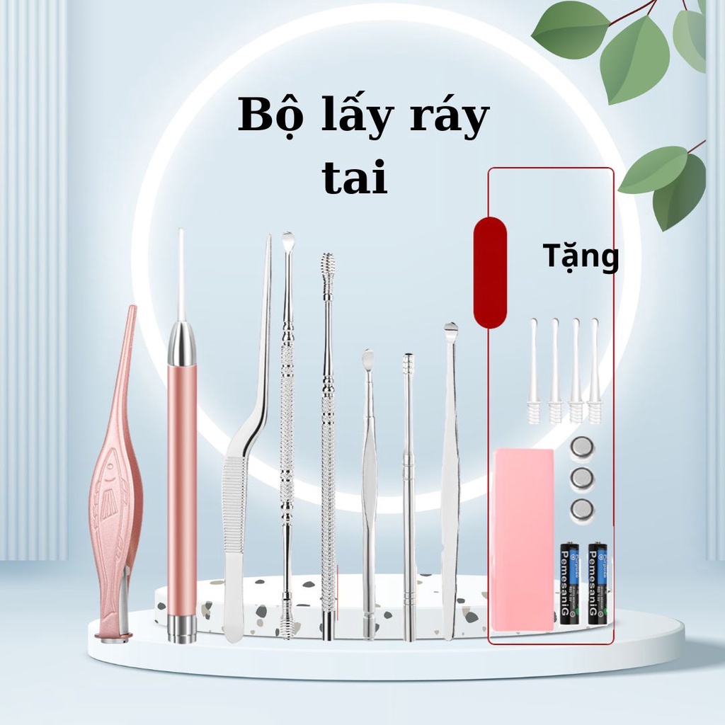 Bộ lấy ráy tai có đèn cho bé và người lớn