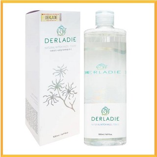 Nước hoa hồng làm sạch, dưỡng ẩm chiết xuất cây phỉ derladie natural witch hazel toner 500ml - chlm