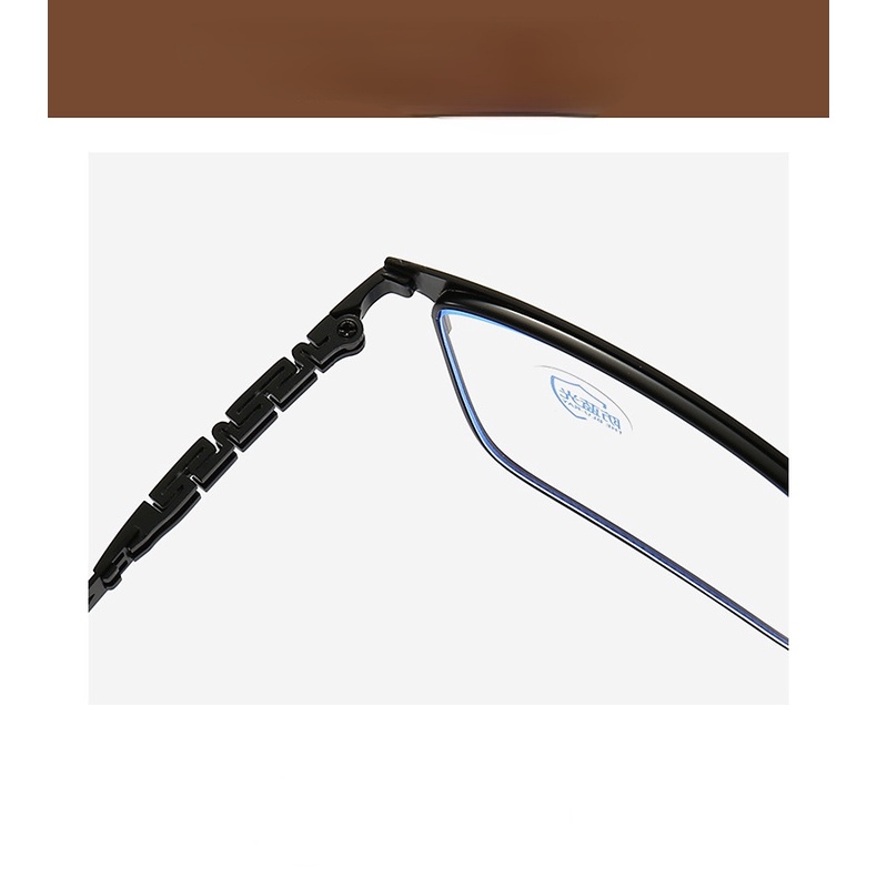[+100°~+400°Kính Đọc Sách Nửa Gọng Kim Loại Chống Ánh Sáng Xanh Thoải Mái Thời Trang Cho Nam Và Nữ
