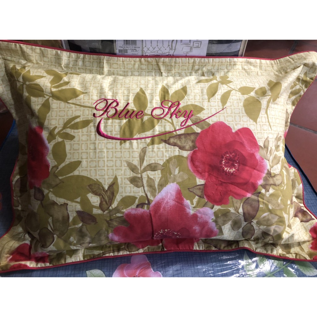 VỎ GỐI ĐẦU HANVICO CHÍNH HÀNG chất vải 100% cotton mềm mát