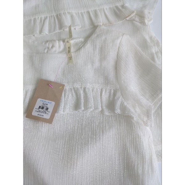 Áo bé gái trắng kiểu primark