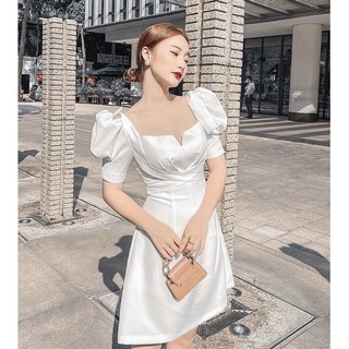 Đầm chéo dây form ngắn 2 màu (kèm hình thật)