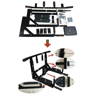 Xà đơn đa năng gắn tường Phongsport, hỗ trợ tập luyện nhiều nhóm cơ
