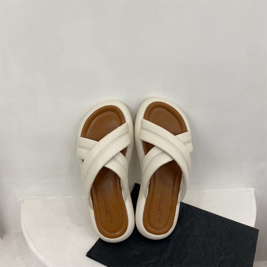 (CÓ SẴN - QC) Dép Quai Chéo Mix Màu Xinh Xắn