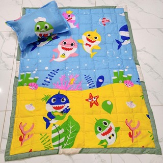 Bộ chăn kèm gối nằm cho bé đi lớp mầm non chất cotton poly,kho hcm
