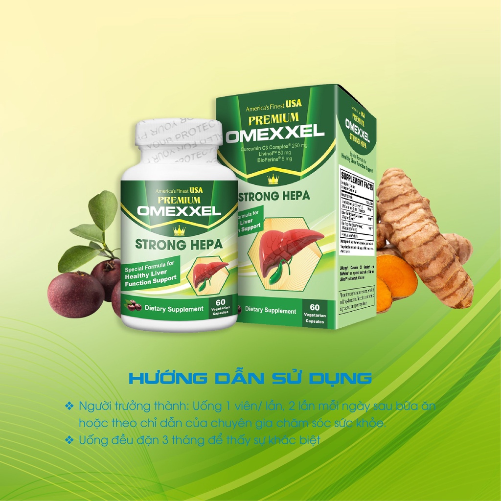 Viên uống hỗ trợ chức năng gan PREMIUM OMEXXEL STRONG HEPA