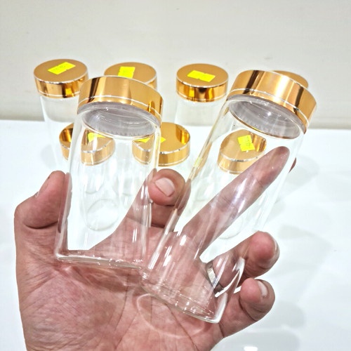 Lọ  thủy tinh đựng vòng trầm hương, đông trùng hạ thảo/saffron