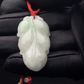 Mặt dây Lá bồ đề Ngọc phỉ thúy Jade A - Ngọc Thiêng