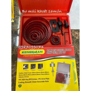 Bộ mũi khoét thạch cao 8/16 chi tiết Kenssman