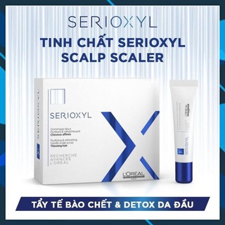 Dưỡng chất tẩy tế bào chết trên da đầu L'OREAL SERIOXYL SCALP CLENSING SOLUTION 10mlx15 | New 2024