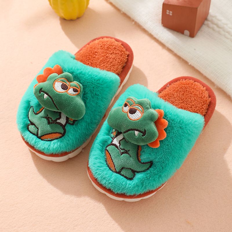 Dép Cotton Chống Trượt Chống Lạnh Siêu Dễ Thương Cho Bé Trai Và Gái