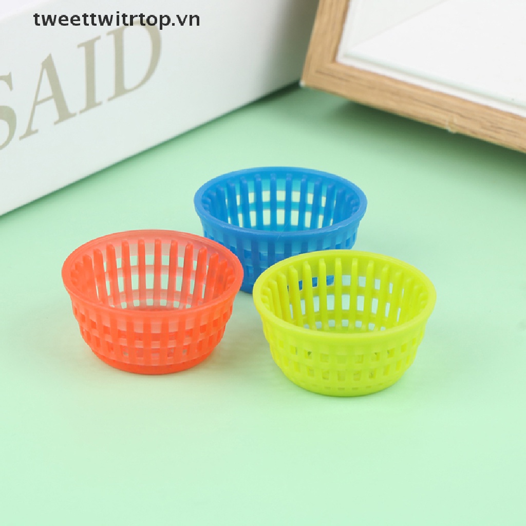 1 Set Giỏ Đựng Thức Ăn / Rau Củ Quả 1: 12 Trang Trí Nhà Búp Bê