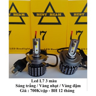 đèn Led L7-E7 3 màu (sáng trắng-vàng nhạt-vàng đậm)-Siêu sáng/Siêu bền