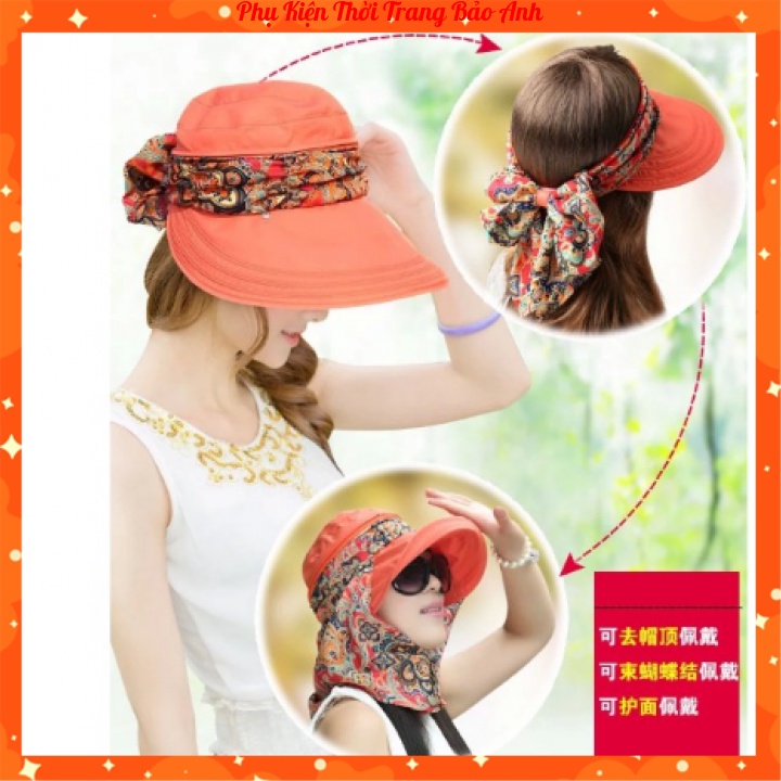 🧢🧢🧢Mũ chống nắng kèm khẩu trang 3 in 1