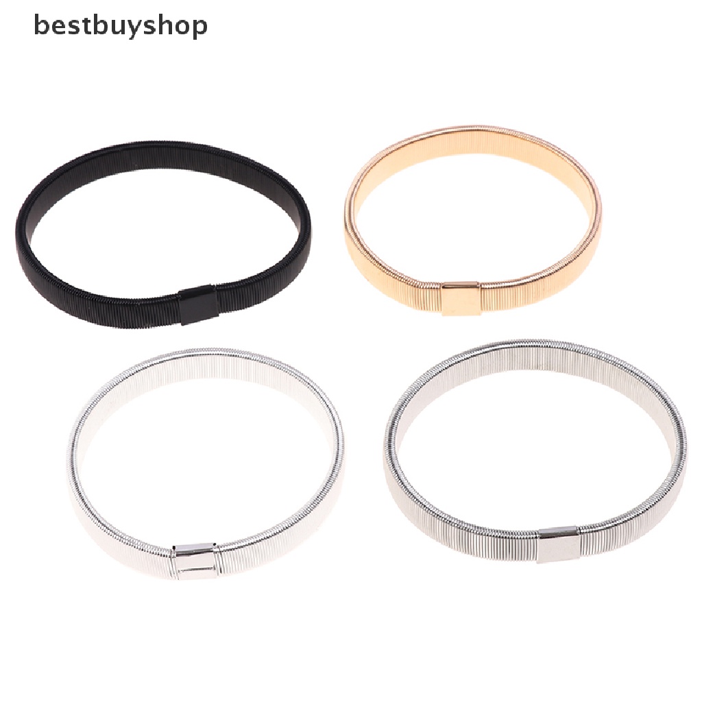 Bestbuyshop Băng Đeo Cổ Tay Bằng Kim Loại Co Giãn Giữ Áo Sơ Mi Cho Nam YHN