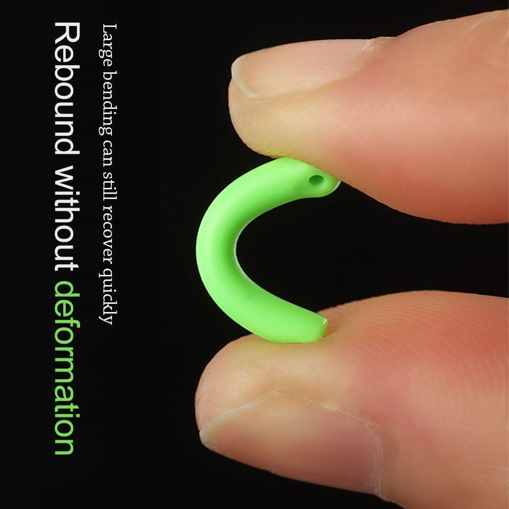 MUVAKO Set 100 Khối Xoay Câu Cá Bằng Silicone Chuyên Dụng