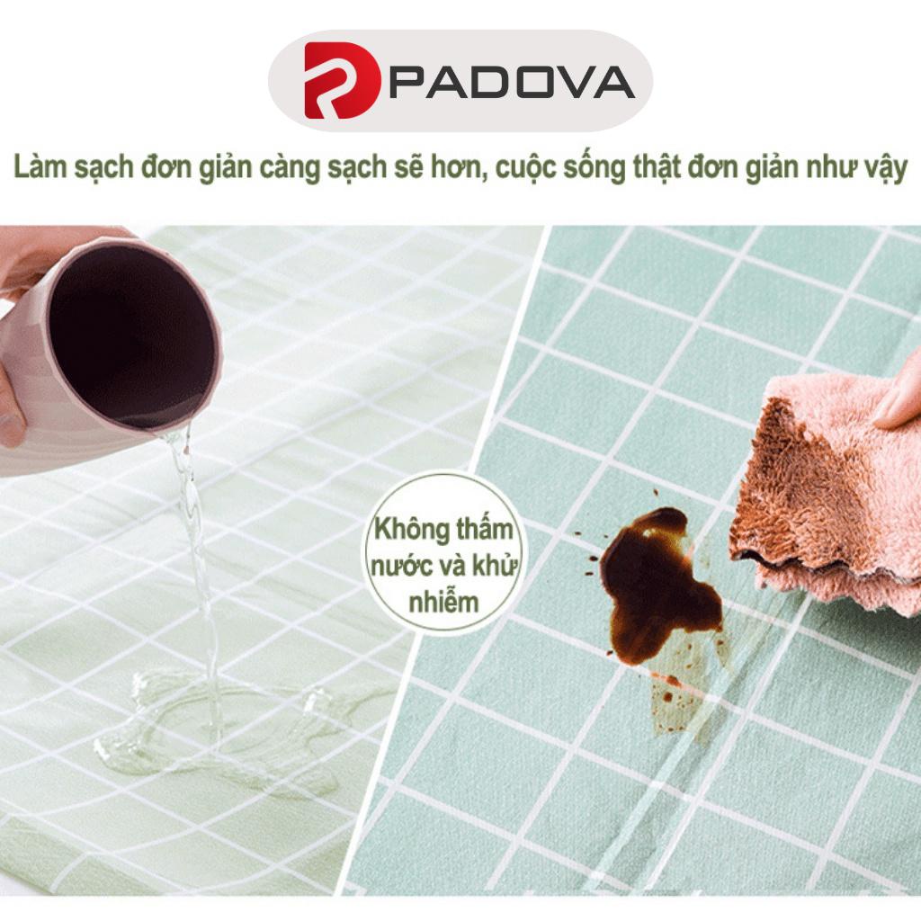 Khăn Trải Bàn Caro Nhựa PVC Chống Thấm Nước, Màu Paste Làm Phông Nền Chụp Ảnh PADOVA 9531