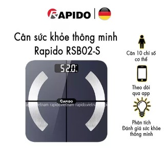 Cân Điện Tử Theo Dõi Sức Khoẻ Bluetooth Rapido