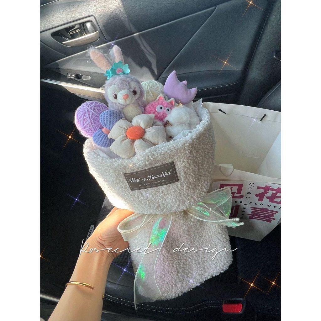 Búp Bê Nhồi Bông Hình Gấu Hoạt Hình Dễ Thương Dùng Làm Quà Tặng Sinh Nhật Cho Bạn Gái
