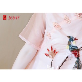 Đầm Sẫm BIGSIZE thêu c h i m 16647