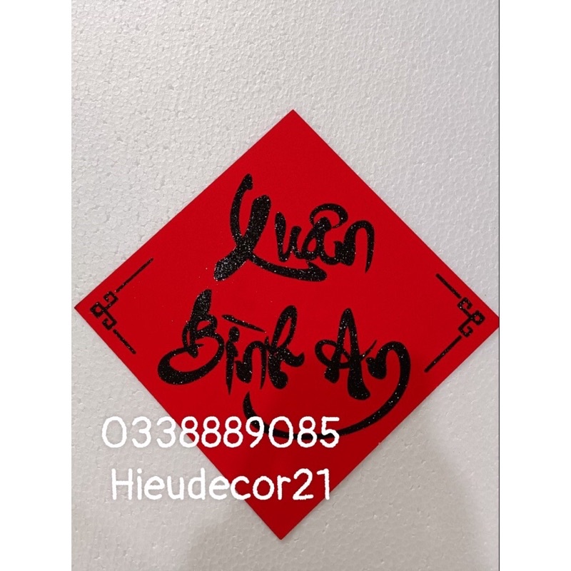 Chữ nhũ thư pháp XUÂN PHÁT TÀI, XUÂN PHÚ QUÝ...dán giấy đỏ trang trí Tết ạ