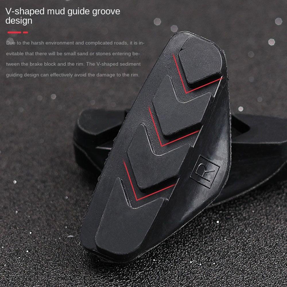 1 Cặp Má Phanh Xe Đạp Hình Chữ V Bằng Cao Su