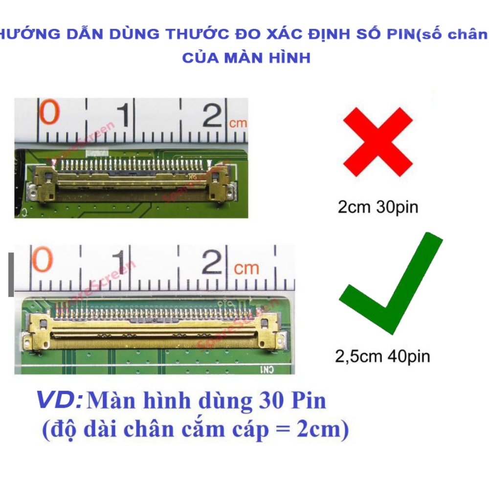 Màn hình laptop lenovo IBM Thinkpads T520 T520i W520 T530 W530 L520 T510 T510i w510 w510i. LCD 15.6&quot; Dày 40 Pin HD New