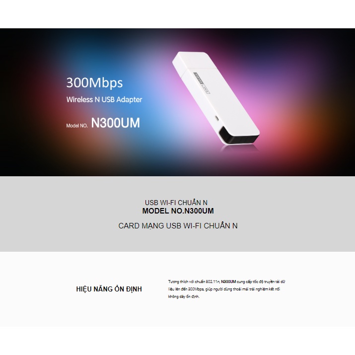 Usb wifi chuẩn N 3000Mbps TOTOLINK N300UM