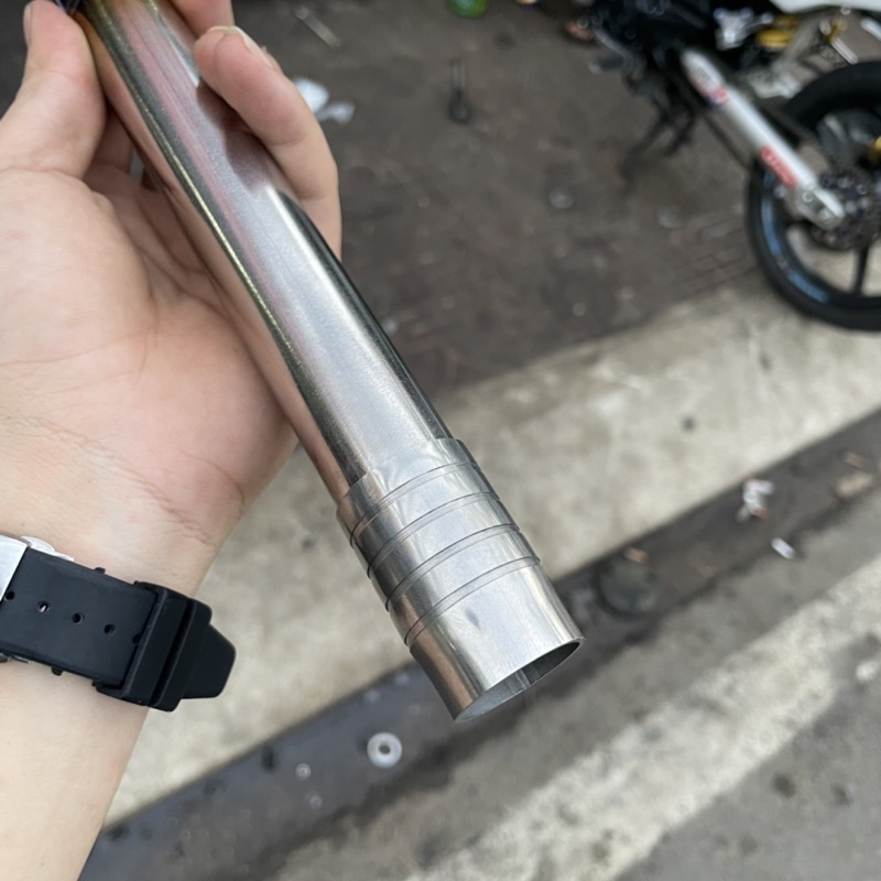 Cổ Pô Titanlium dành cho Wave - Dream - Wave A - futer led - RSX