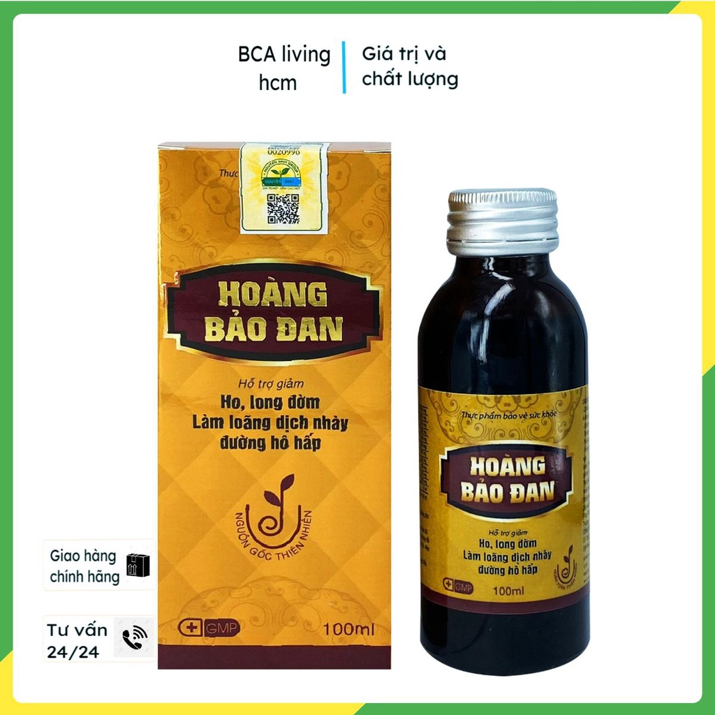 Cao ho hoàng bảo đan hỗ trợ giảm ho long đờm bổ phế loãng dịch nhày đường hô hấp tốt cho cơ thể