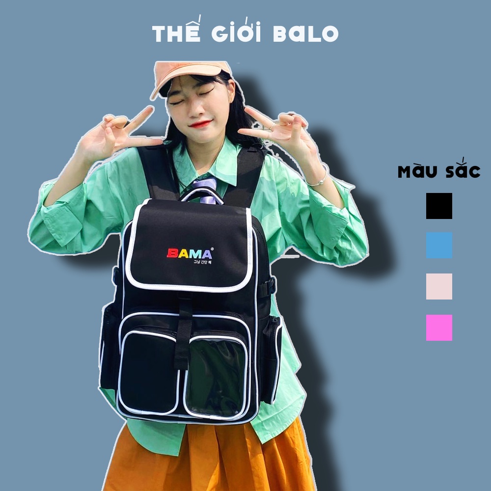 Balo đi học ba lô BAMA đi học hàng dày cao cấp chống nước local brand nam & nữ