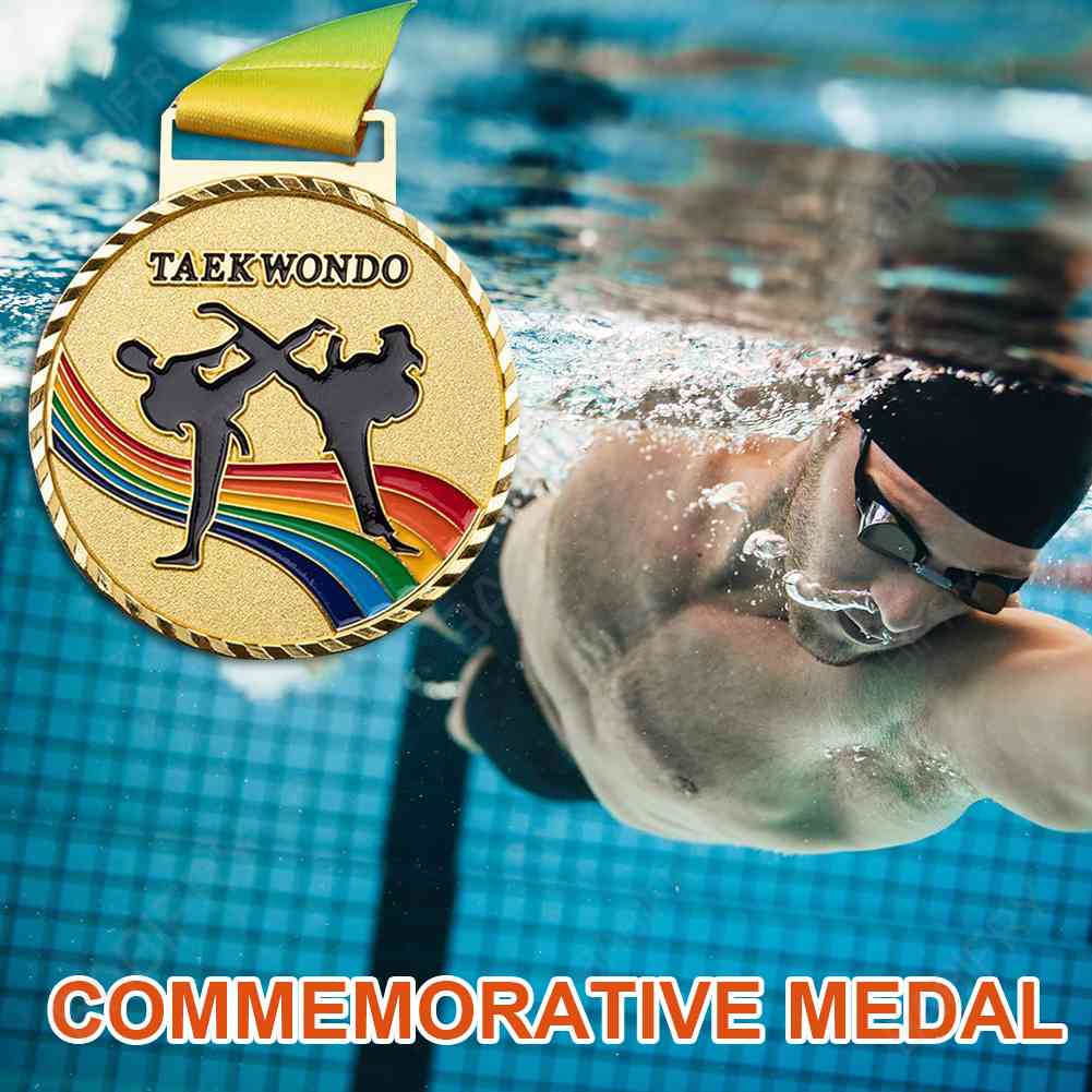 Đồ Chơi Huy Chương Câu Cá / Taekwondo Bằng Đồng Màu Vàng / Bạc