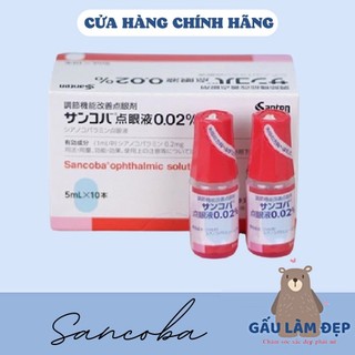 Nhỏ mắt cận sancoba 0.02% 5ml nhật bản, hỗ trợ người cận thị, điều tiết chứng mỏi mắt, rối loạn điều tiết